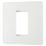 British General Evolve 1-Module Modular Faceplate Pearlescent White