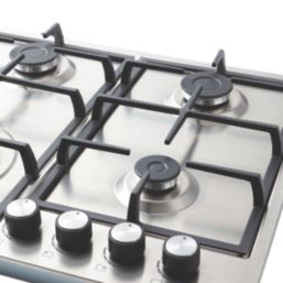 Cooke & Lewis  Gas Hob Stainless Steel 580mm