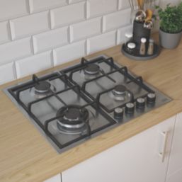 Cooke & Lewis  Gas Hob Stainless Steel 580mm