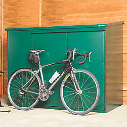 Asgard Addition 6' x 3' (Nominal) Pent Metal Bike Store Green