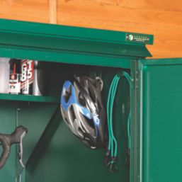 Asgard Addition 6' x 3' (Nominal) Pent Metal Bike Store Green