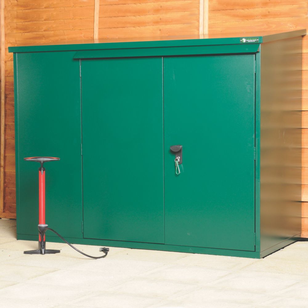 Asgard Addition All-Metal Bike Store Green 1.8 x 0.9m 