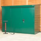 Asgard Addition 6' x 3' (Nominal) Pent Metal Bike Store Green