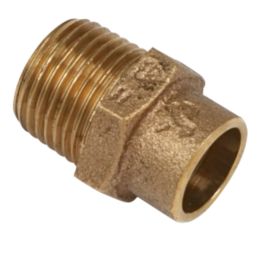 Yorkshire  Brass Solder Ring Adapting Male Coupler 15mm x 1/2"