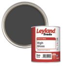 Leyland Trade 750ml Black High Gloss Solvent-Based Trim Paint