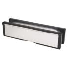 Firestop Fire Rated 10" Intumescent Letter Plate Chrome 272mm x 70mm