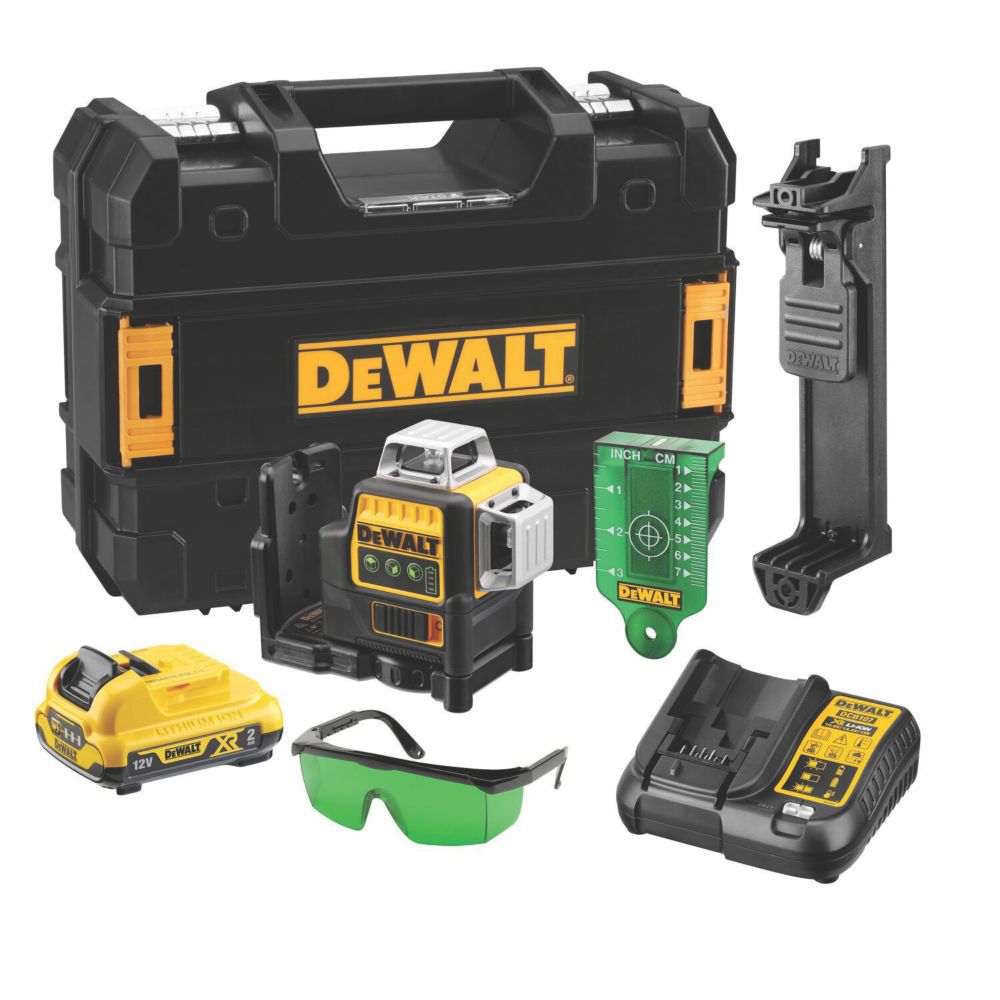 DeWalt DCE089D1G GB 12V 1 x 2.0Ah Li Ion XR Green Self Levelling