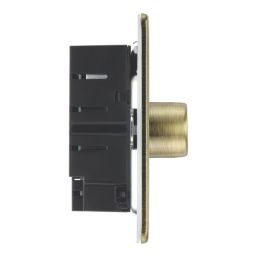 LAP  2-Gang 2-Way LED Dimmer Switch  Antique Brass with Colour-Matched Inserts