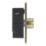 LAP  2-Gang 2-Way LED Dimmer Switch  Antique Brass with Colour-Matched Inserts