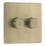 LAP  2-Gang 2-Way LED Dimmer Switch  Antique Brass with Colour-Matched Inserts