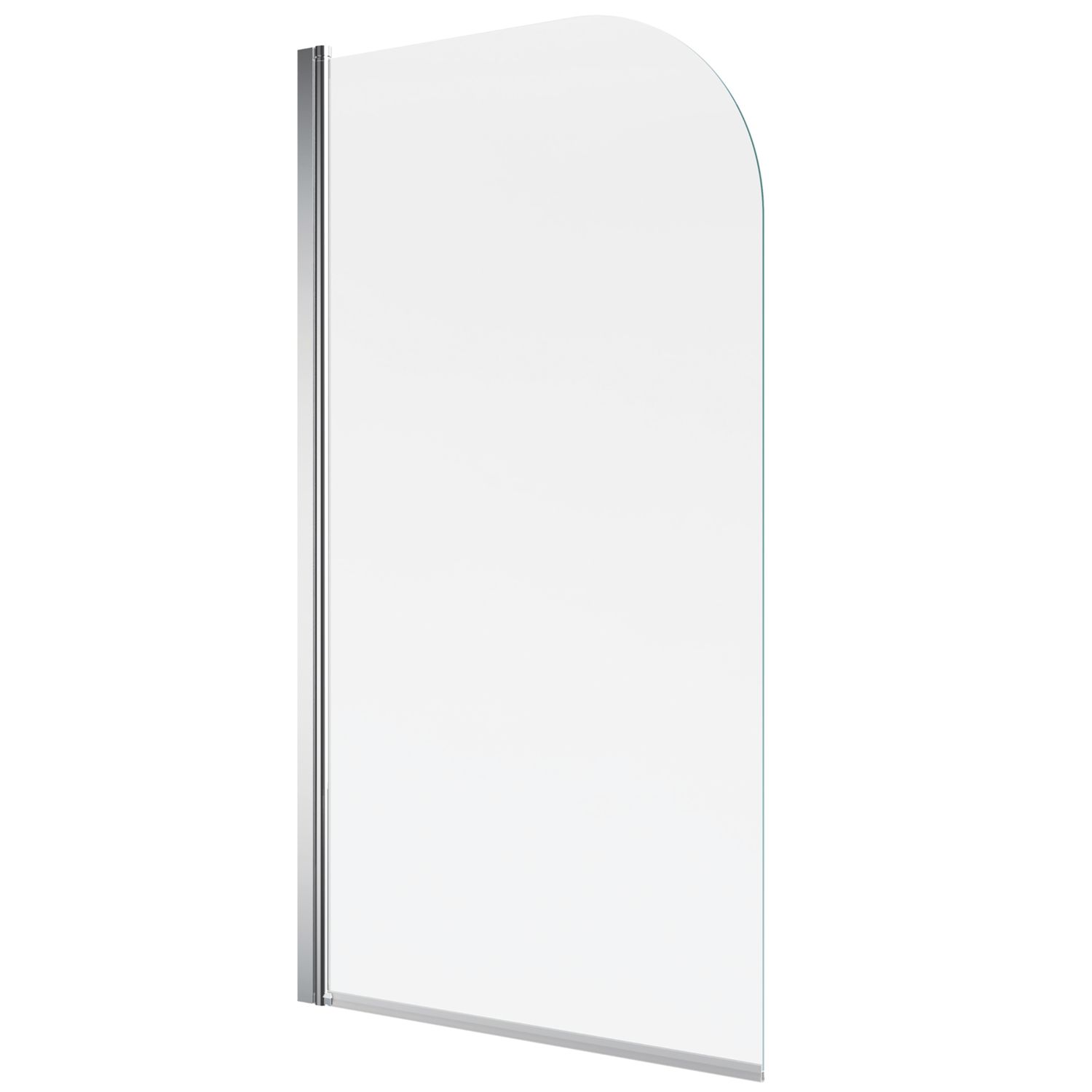 Mira Elevate Semi-Frameless Chrome Curved Bathscreen 800mm x 1450mm (981HW)