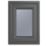 Crystal  Top Opening Obscure Triple-Glazed Casement Anthracite on White uPVC Window 610mm x 610mm