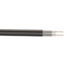Time RG6 Black 2-Core Shotgun Coaxial Cable 25m Drum