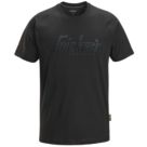 Snickers 2590 Logo Short Sleeve T-Shirt Black 2X Large 52" Chest