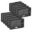 D-Line  2-Gang Surface Pattress Black Back Box 28mm 10 Pack