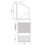 Viva  Flexible 90° Angled Pan Connector White 350mm