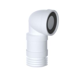 Viva  Flexible 90° Angled Pan Connector White 350mm