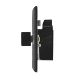 Arlec  1-Gang 2-Way LED Dimmer Switch  Matt Black