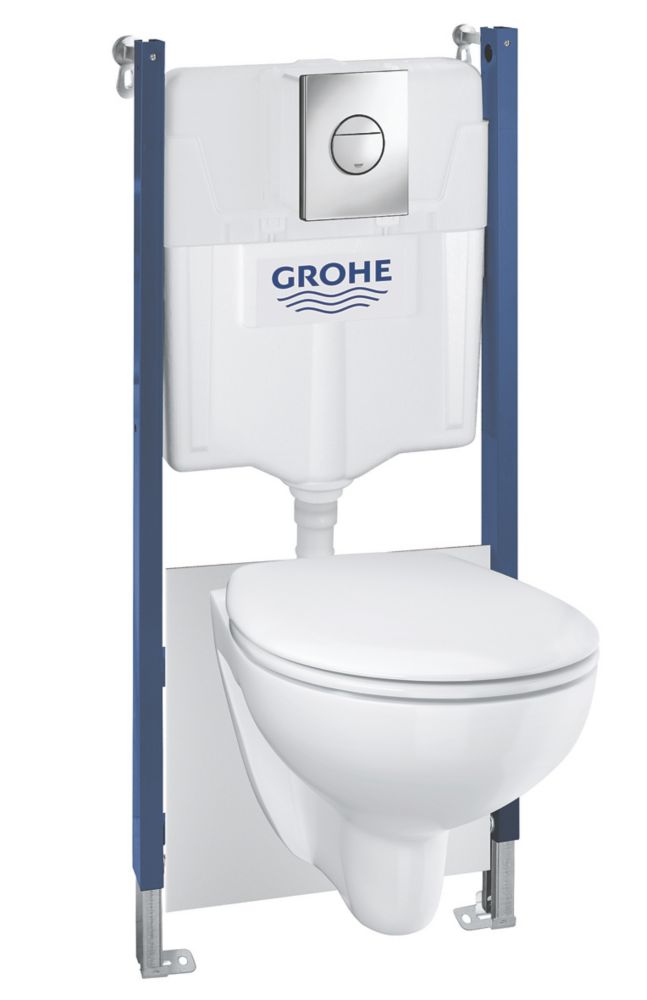 Grohe Solido Bau Compact 5in1 WC & Frame Bundle 1135mm - Screwfix