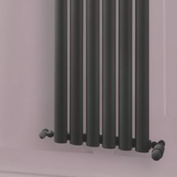 Towelrads Dorney 1800mm x 352mm 2564BTU Anthracite Vertical Designer Radiator