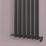 Towelrads Dorney 1800mm x 352mm 2564BTU Anthracite Vertical Designer Radiator