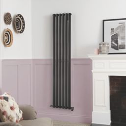 Towelrads Dorney 1800mm x 352mm 2564BTU Anthracite Vertical Designer Radiator