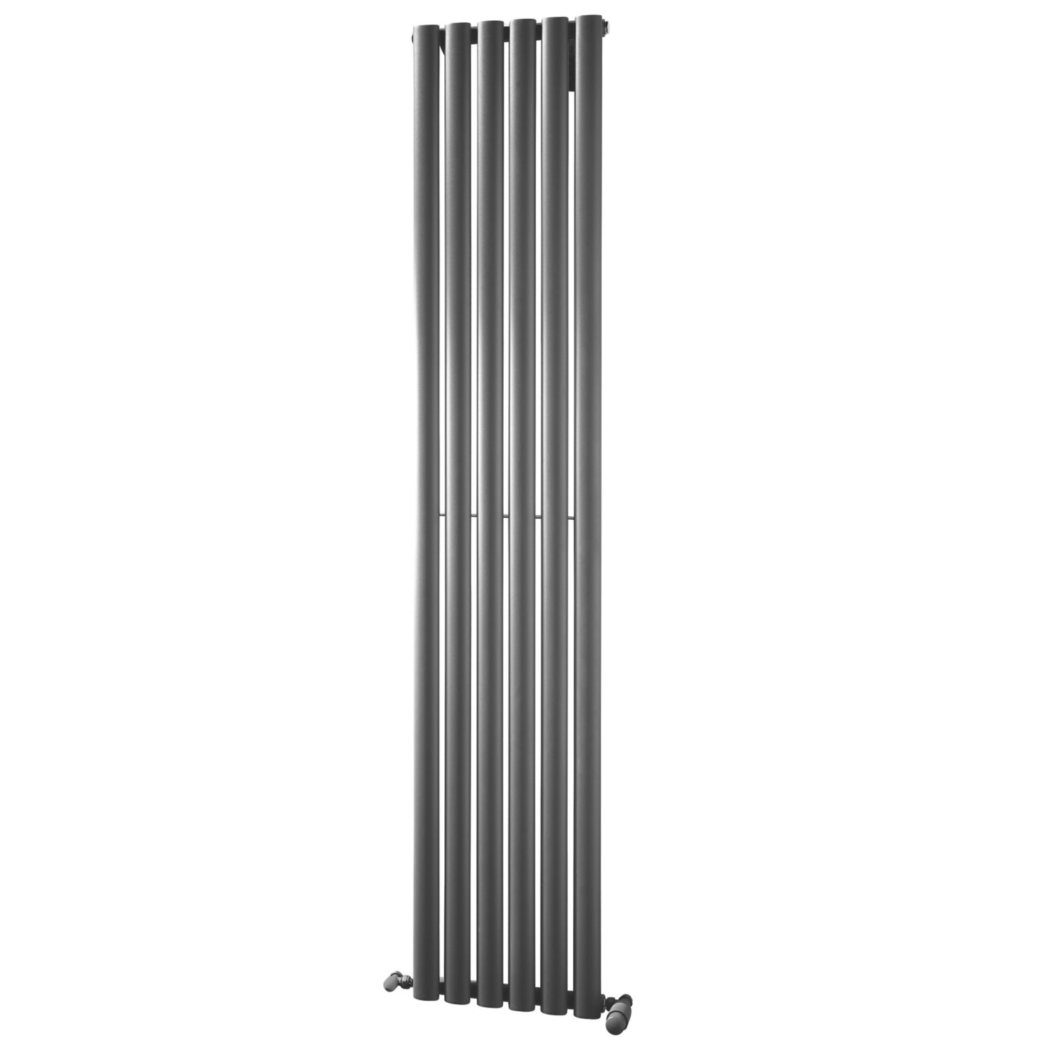 Towelrads Dorney 1800mm x 352mm 2564BTU Anthracite Vertical Designer Radiator (981RY)