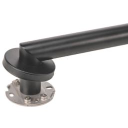 Croydex  Straight Household Grab Bar Black 450mm