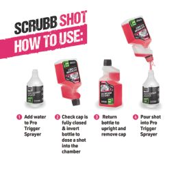 Scrubb   SHOT Super Concentrate Eco Friendly Bathroom Cleaner 500ml