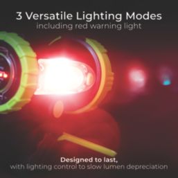 Luceco  Rechargeable LED Inspection Torch with Power Bank Green 150-330lm