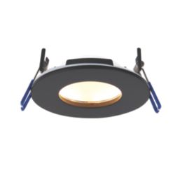 Saxby OrbitalPRO Fixed  Fire Rated LED Recessed Downlight Matt Black 9W 460lm