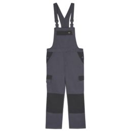 Dickies Everyday Bib and Brace Boiler suit/Coverall Grey Large 35.5" W 31" L