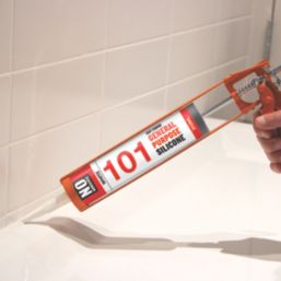 No Nonsense 101 General Purpose Silicone White 310ml 12 Pack