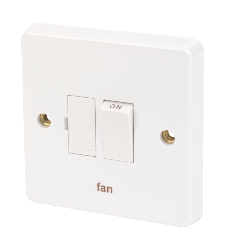 Crabtree Capital 13A Switched Fan Fused Spur  White
