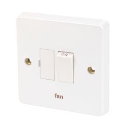 Crabtree Capital 13A Switched Fan Fused Spur  White