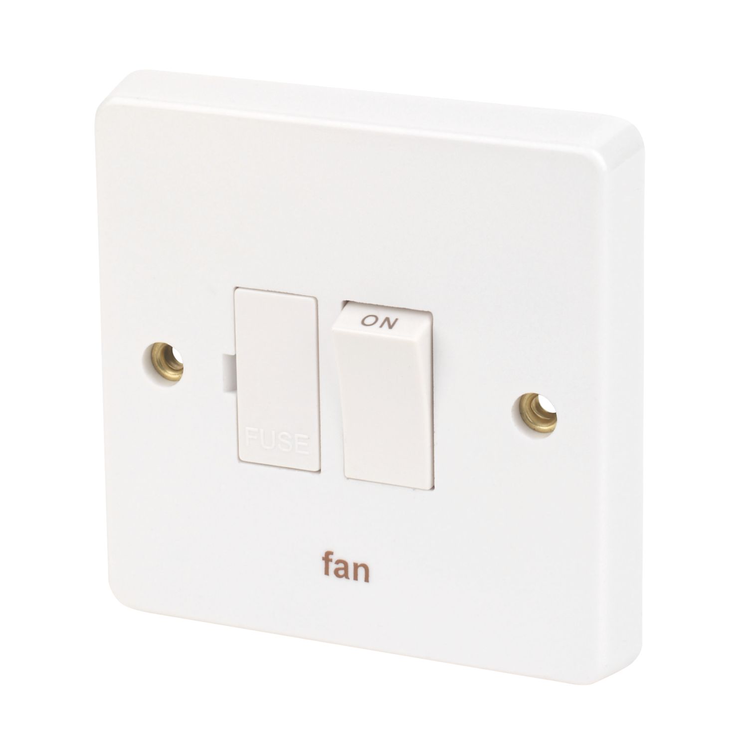 Crabtree Capital 13A Switched Fan Fused Spur White (9825J)