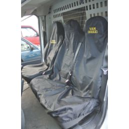 Van Guard Single & Double Front Seat Cover 940mm x 600 & 830mm Black 2 Pcs