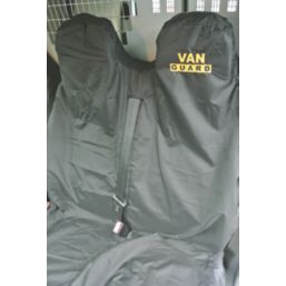 Van Guard Single & Double Front Seat Cover 940mm x 600 & 830mm Black 2 Pcs