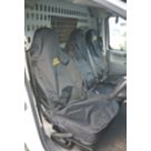 Van Guard Single & Double Front Seat Cover 940mm x 600 & 830mm Black 2 Pcs