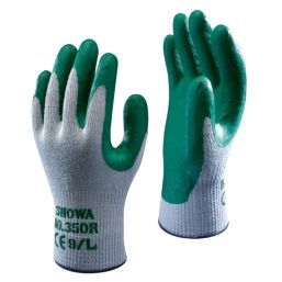 Showa 350R  Nitrile Gardening Gloves Green Medium