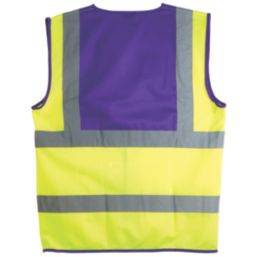 Pro RTX High Visibilty  Waistcoat Yellow / Purple Medium 40" Chest