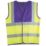 Pro RTX High Visibilty  Waistcoat Yellow / Purple Medium 40" Chest