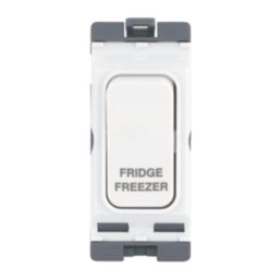 Hager Sollysta WMGSDP2/FF 20A Grid 2-Pole Fridge Freezer Switch White