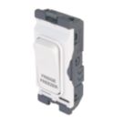 Hager Sollysta WMGSDP2/FF 20A Grid 2-Pole Fridge Freezer Switch White