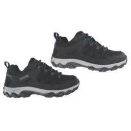 Regatta Edgepoint IV Low Size 4 Womens Black / Storm Blue Waterproof  Non Safety Trainers