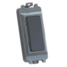 Knightsbridge  1-Module Grid Blanking Plate Matt Black