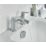 Bristan Apelo Chrome-Plated 135mm Deck Mounted Lever 2 Tap Holes Bath Mixer Tap