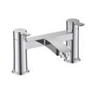Bristan Apelo Chrome-Plated 135mm Deck Mounted Lever 2 Tap Holes Bath Mixer Tap