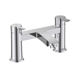 Bristan Apelo Chrome-Plated 135mm Deck Mounted Lever 2 Tap Holes Bath Mixer Tap