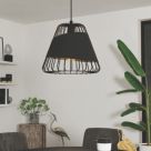 Eglo Austell Pendant Light Black